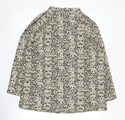 Womens UK Size 18 Marks and Spencer Beige Cape Jumper