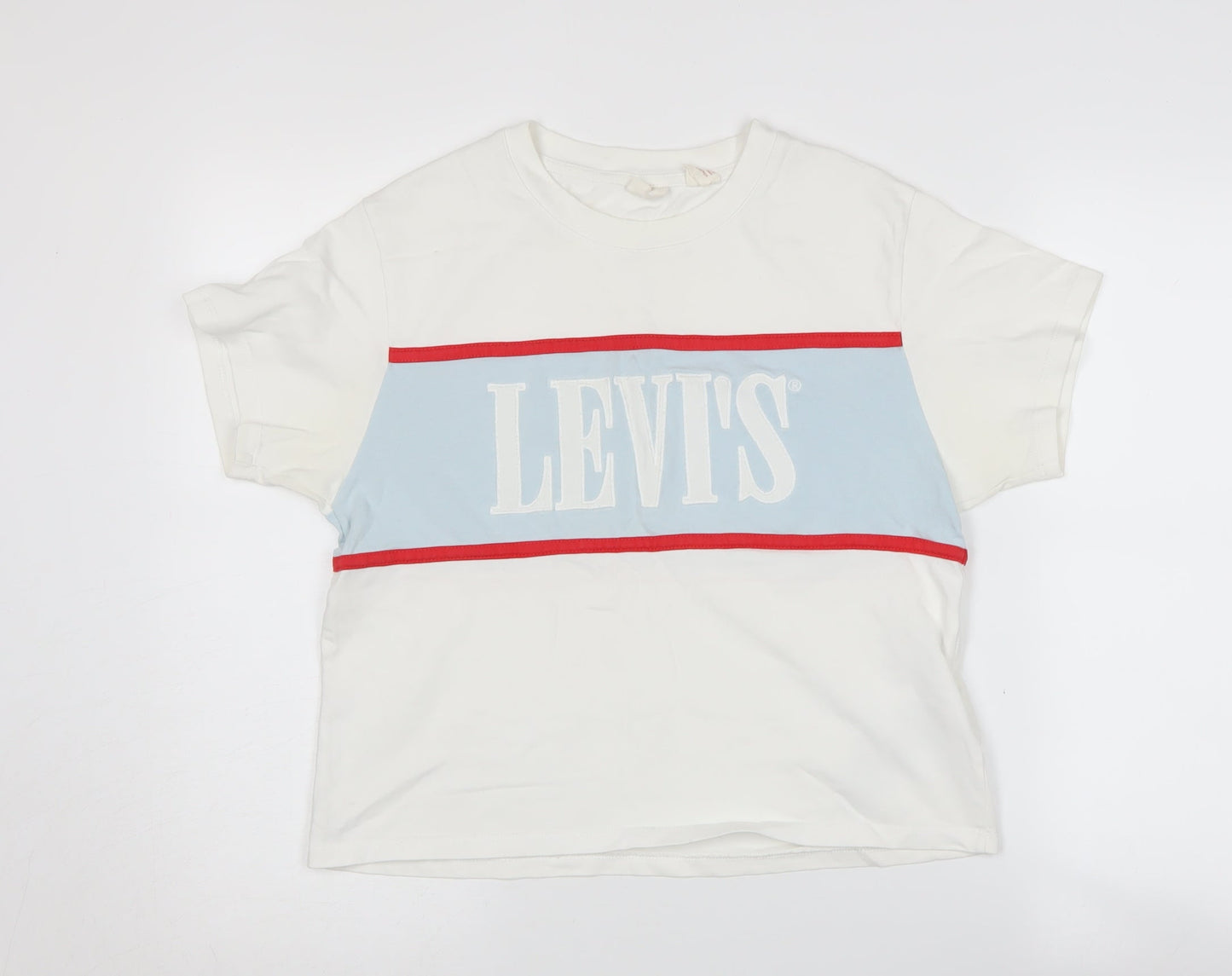 Womens UK Size 2XS Levi's White Basic T-Shirt