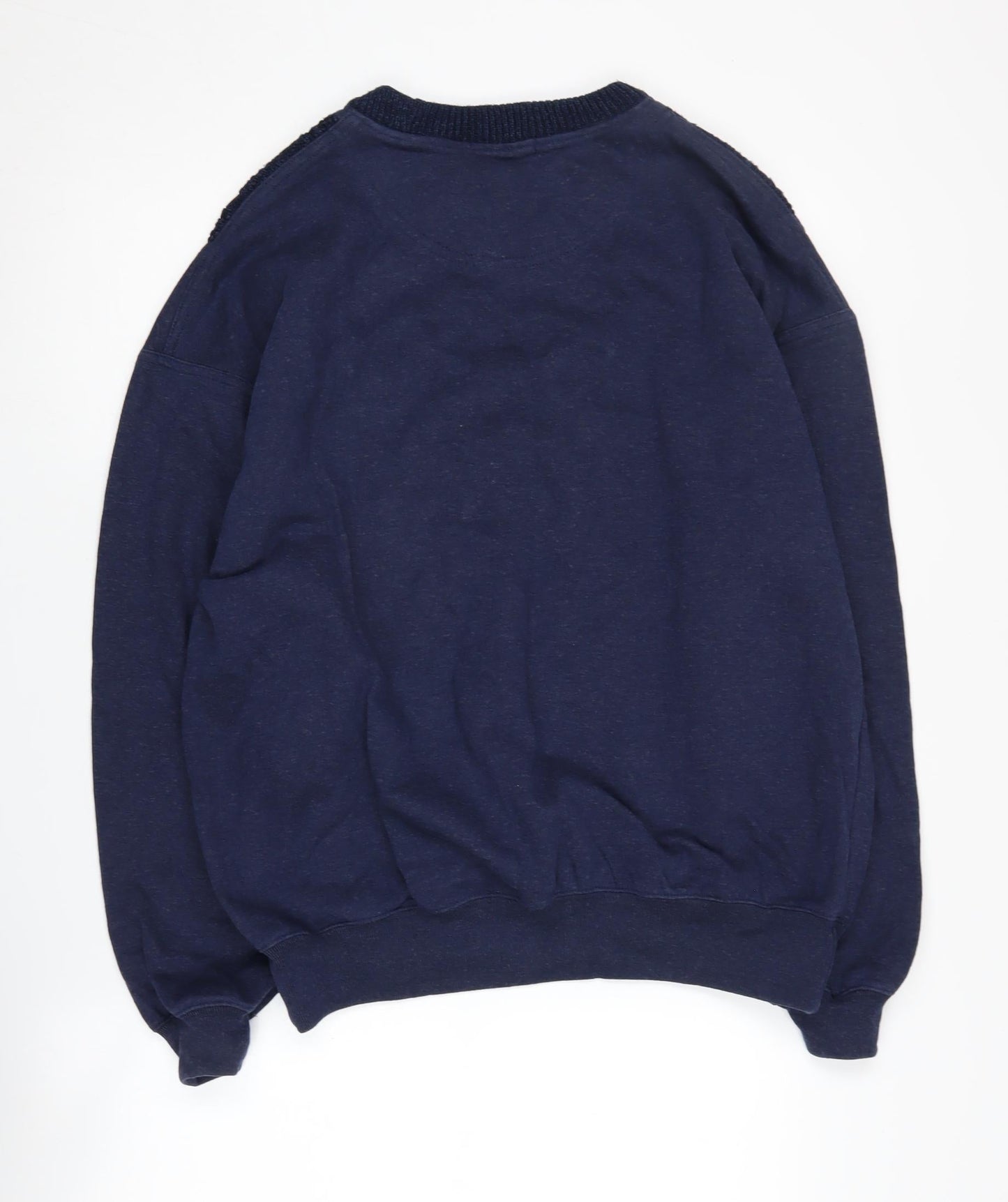 Mens UK Size M Marks and Spencer Blue Pullover Sweatshirt
