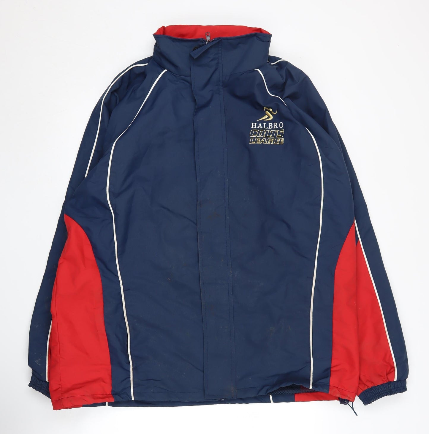 Mens UK Size XL Halbro Blue Windbreaker Coat
