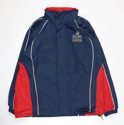 Mens UK Size XL Halbro Blue Windbreaker Coat