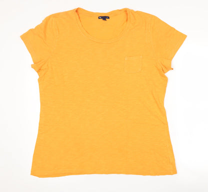 Gap Women's Orange XL Basic Cotton T-Shirt
