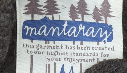 Mantaray Men's Brown Henley Jumper, Long Sleeve