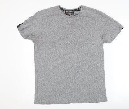 Superdry Men's Grey Athletic T-Shirt Size L