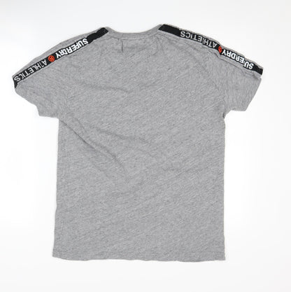 Superdry Men's Grey Athletic T-Shirt Size L