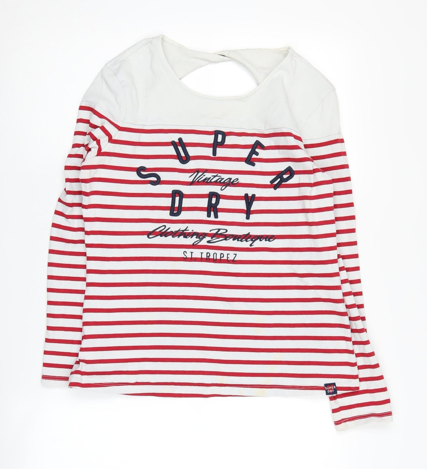 Womens UK Size 12 Superdry Red Basic T-Shirt