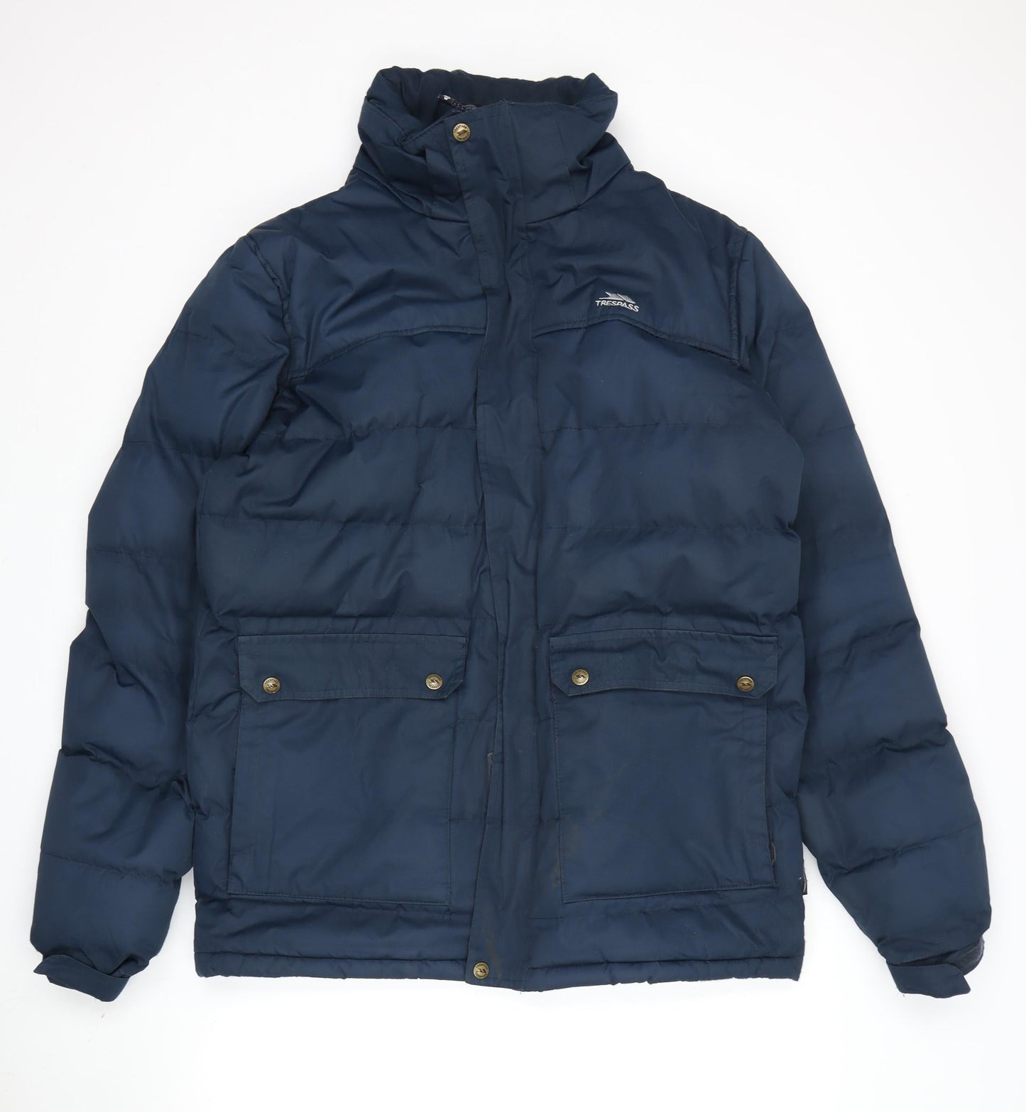 Mens UK Size M Trespass Blue Puffer Jacket