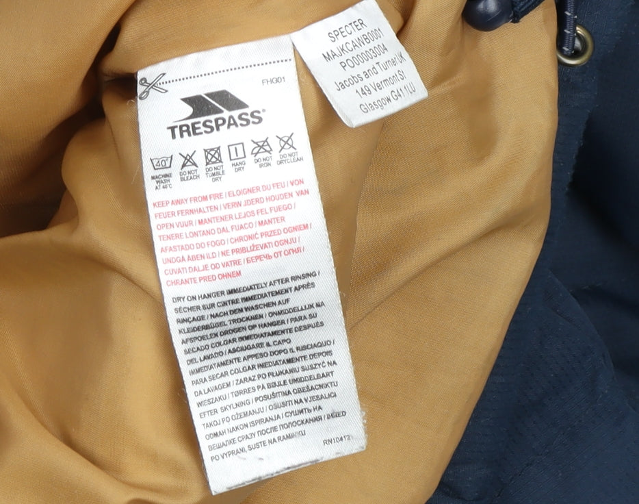 Mens UK Size M Trespass Blue Puffer Jacket