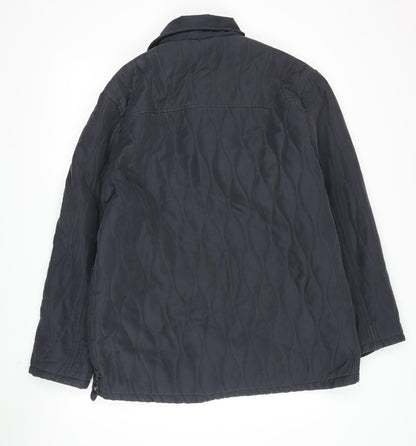 Mens UK Size XL Tayberry Black Quilted Coat