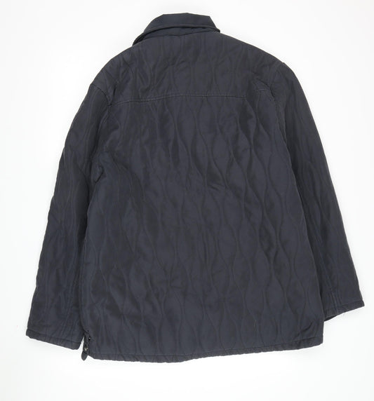 Mens UK Size XL Tayberry Black Quilted Coat