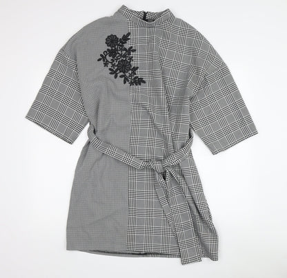 Zara Basic Women's Check Shift Dress M