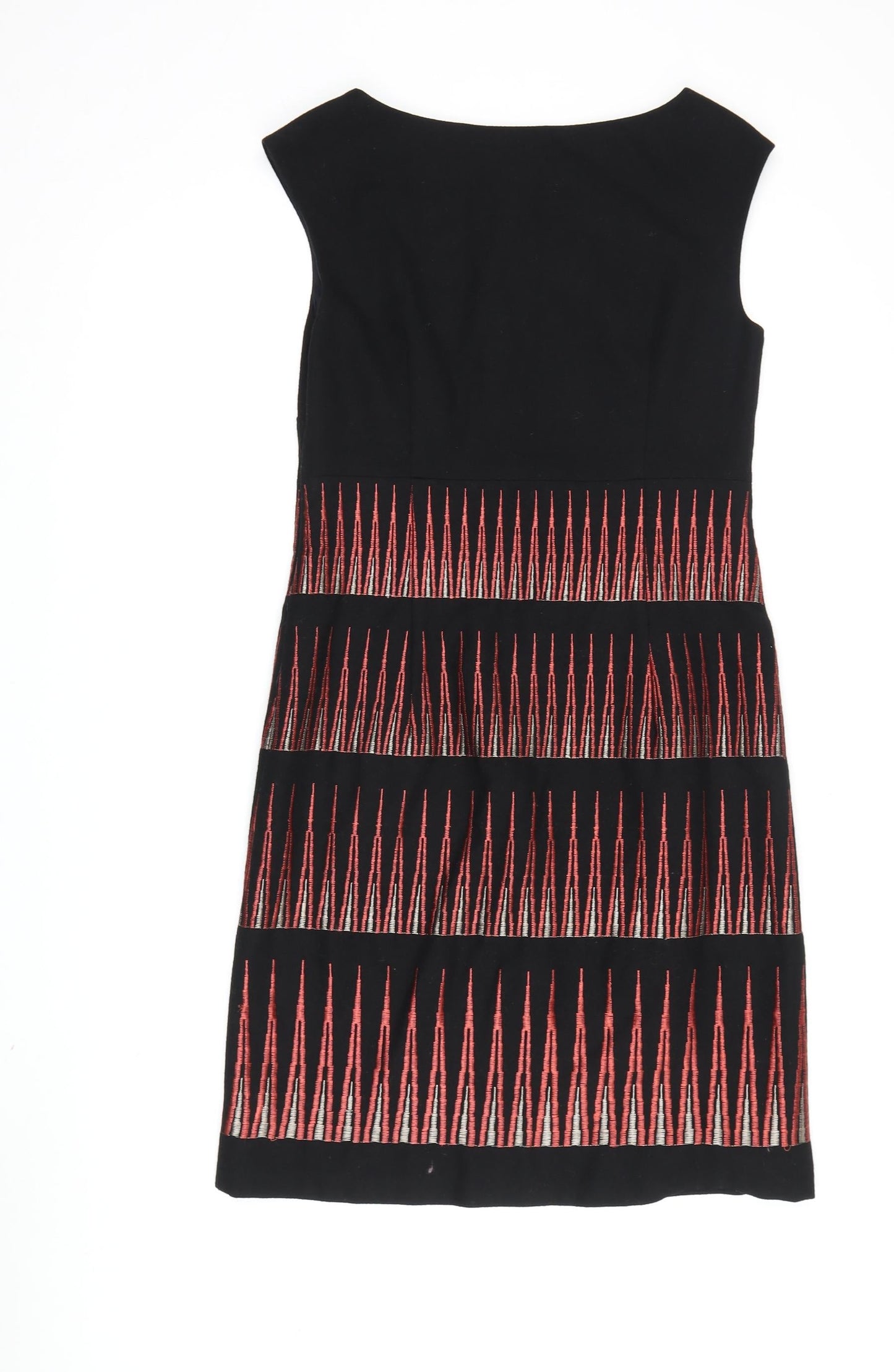 Monsoon Women's Black Knee Length Shift Dress Size 8