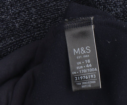 Womens UK Size 16 Marks and Spencer Blue Basic Jacket