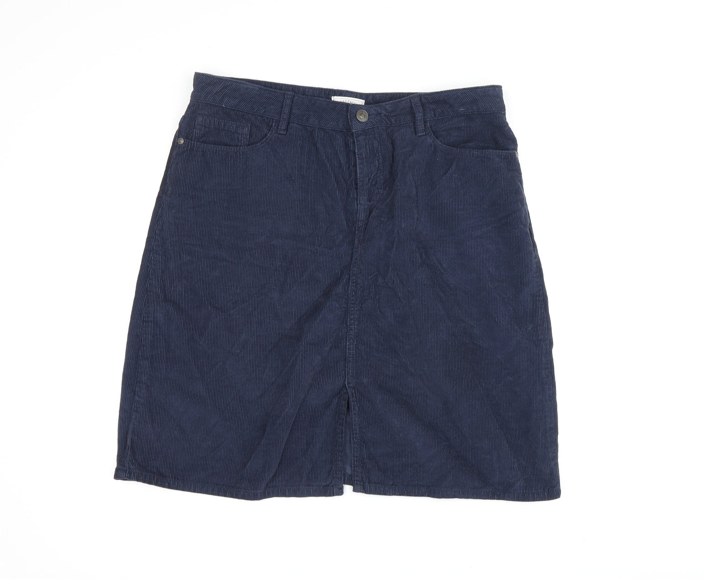 Fat Face Women's Blue Corduroy Skirt Size 12