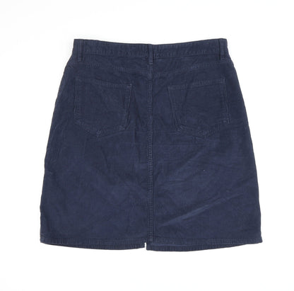 Fat Face Women's Blue Corduroy Skirt Size 12