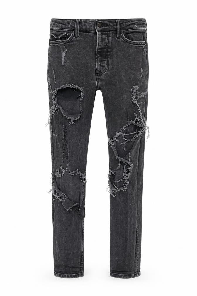 Mens UK Size 32 Topman Slim Fit Skinny Black Jeans
