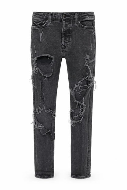 Mens UK Size 32 Topman Slim Fit Skinny Black Jeans