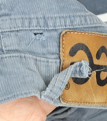 Lee Men's Blue Corduroy Trousers Size 31 Regular Fit