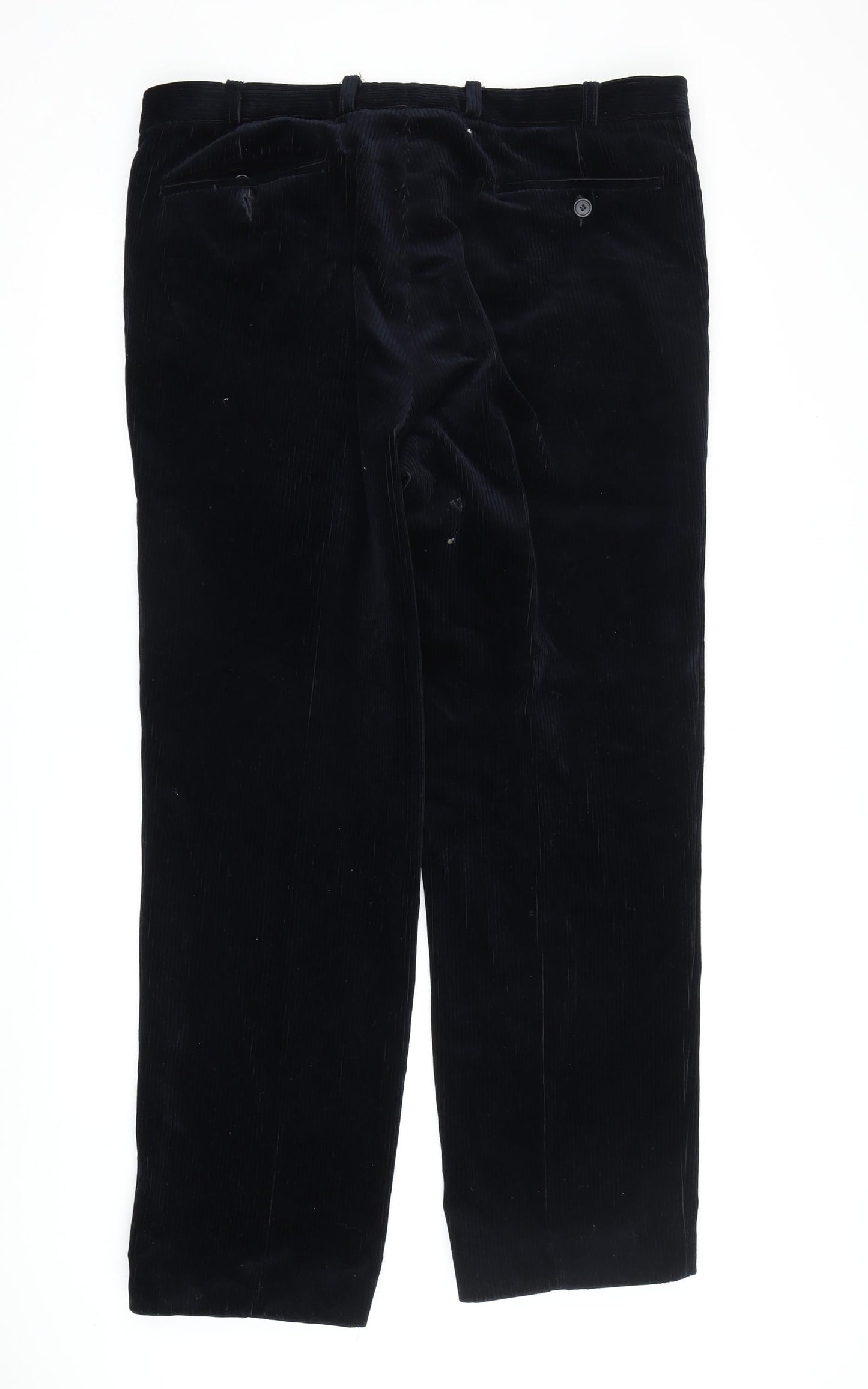 Brook Taverner Men's Black Corduroy Trousers 38R