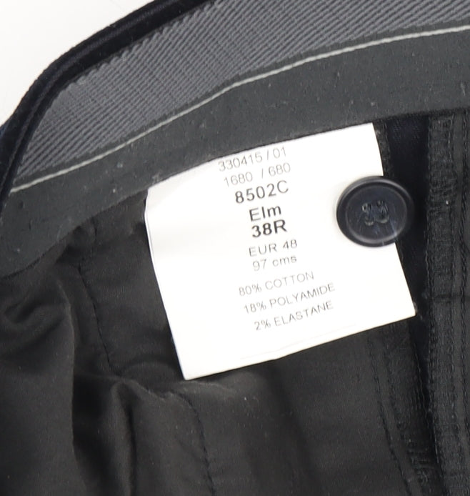 Brook Taverner Men's Black Corduroy Trousers 38R