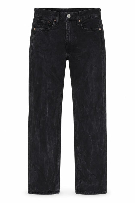 Mens UK Size 32 H&M Relaxed Fit Straight Black Jeans