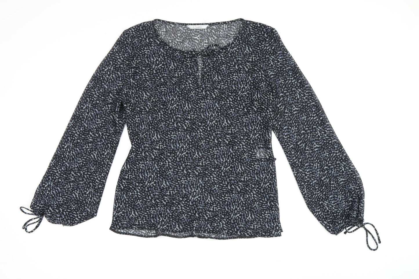 Womens UK Size 10 J.Taylor Black Basic Blouse