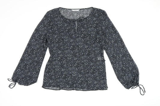 Womens UK Size 10 J.Taylor Black Basic Blouse