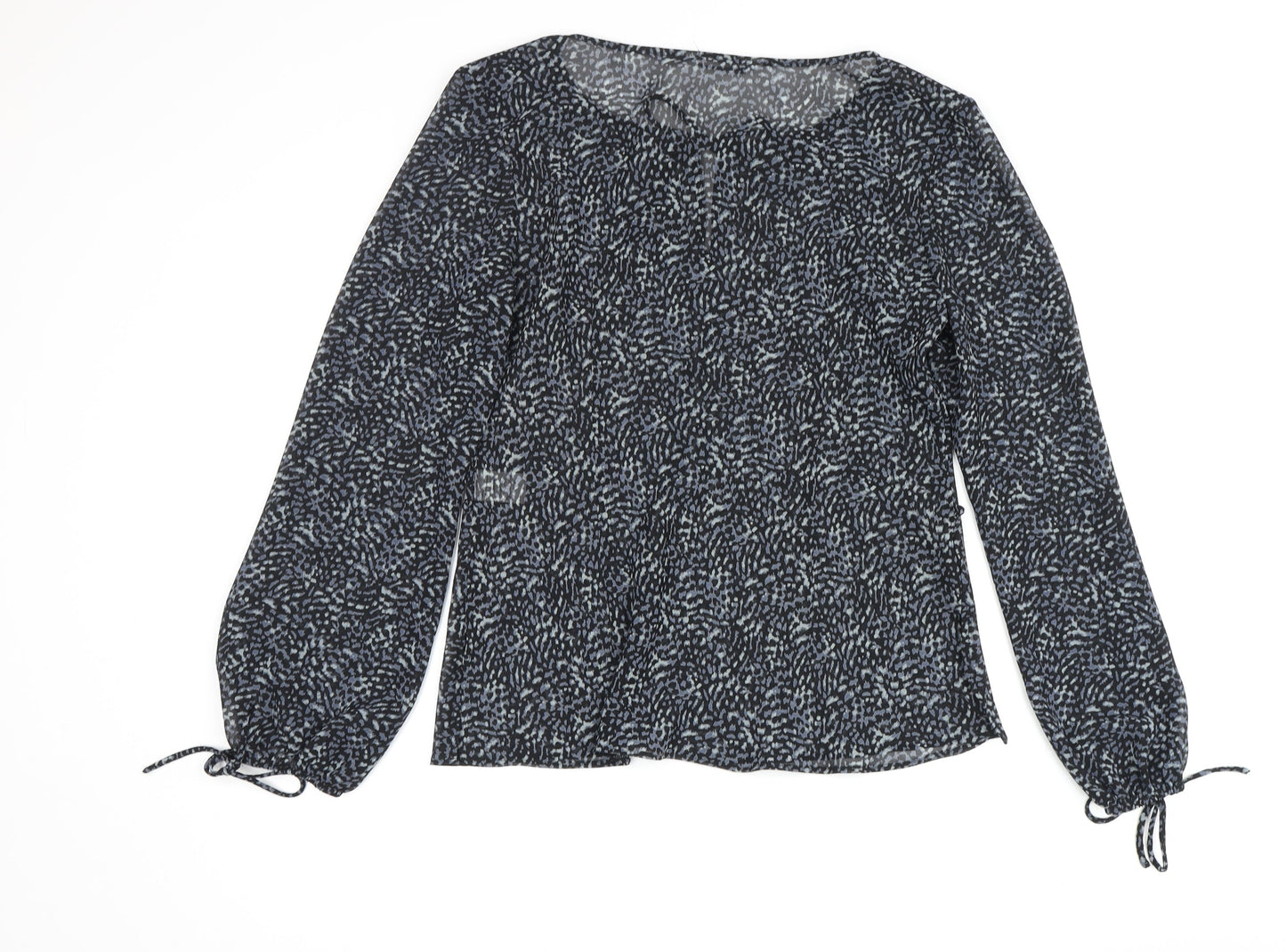 Womens UK Size 10 J.Taylor Black Basic Blouse