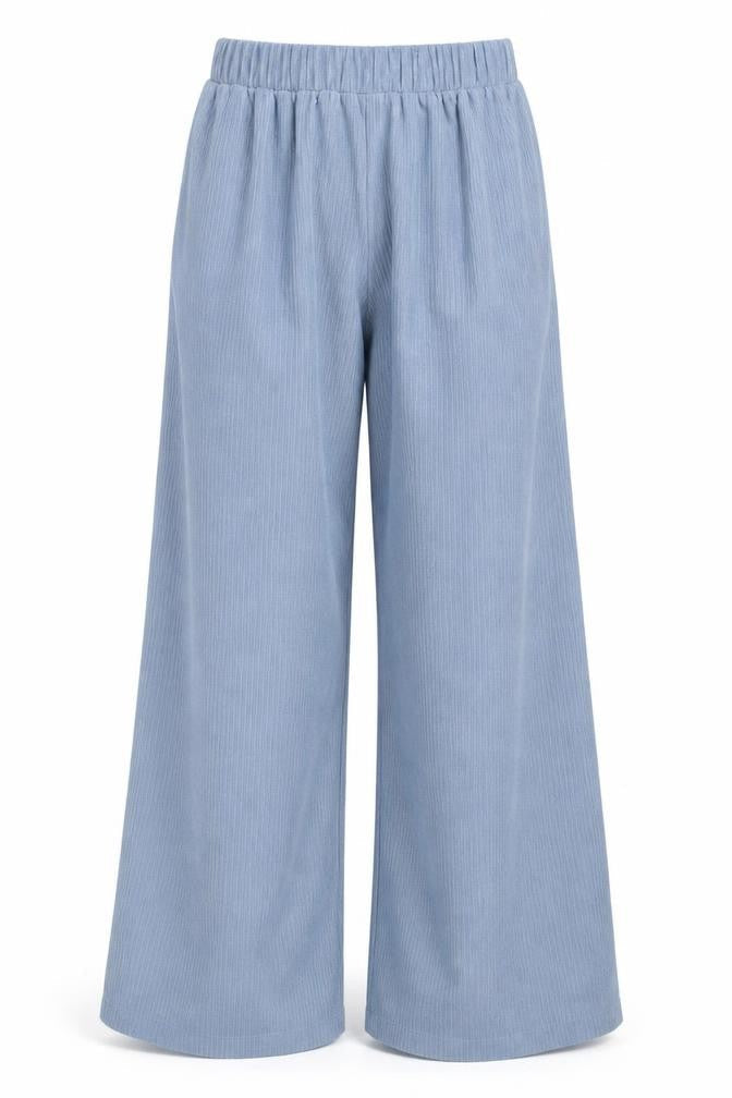 Womens UK Size S Missguided Relaxed Fit Wide-Leg Blue Trousers