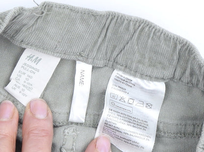 H&M Girls Green Jegging Elastic Waist Trousers Size 10