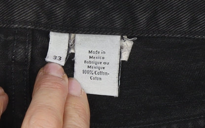 Calvin Klein Men's Black Corduroy Straight Jeans Size 33