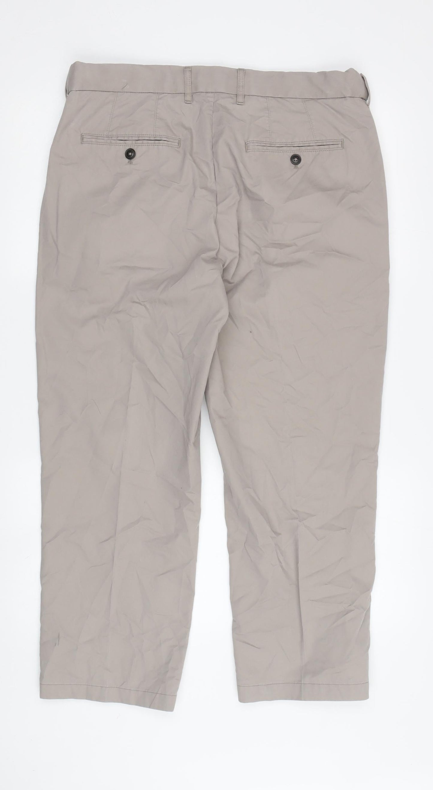 Marks & Spencer Men's Beige Chino Trousers 34W