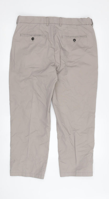 Marks & Spencer Men's Beige Chino Trousers 34W