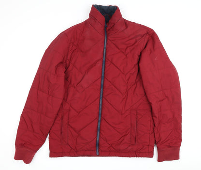 Womens UK Size M Unknown Red Puffer Jacket
