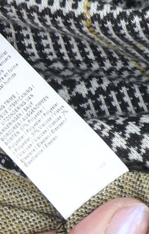 River Island Women's Grey Check Hoodie Size 8