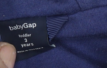Gap Girls Blue Polka Dot Hooded Rain Coat 3 Years