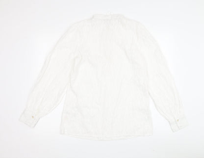 Womens UK Size 10 Michelle Keegan White Tunic Blouse