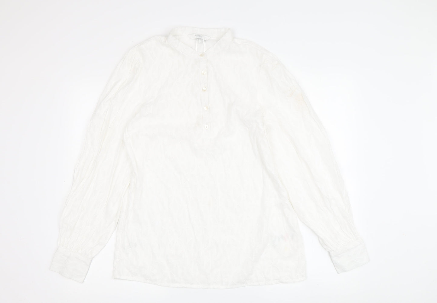 Womens UK Size 10 Michelle Keegan White Tunic Blouse