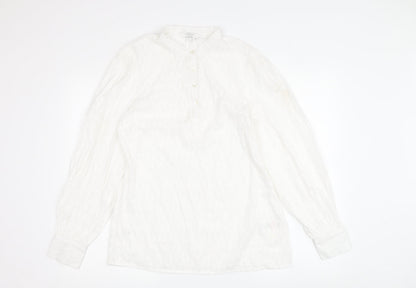 Womens UK Size 10 Michelle Keegan White Tunic Blouse