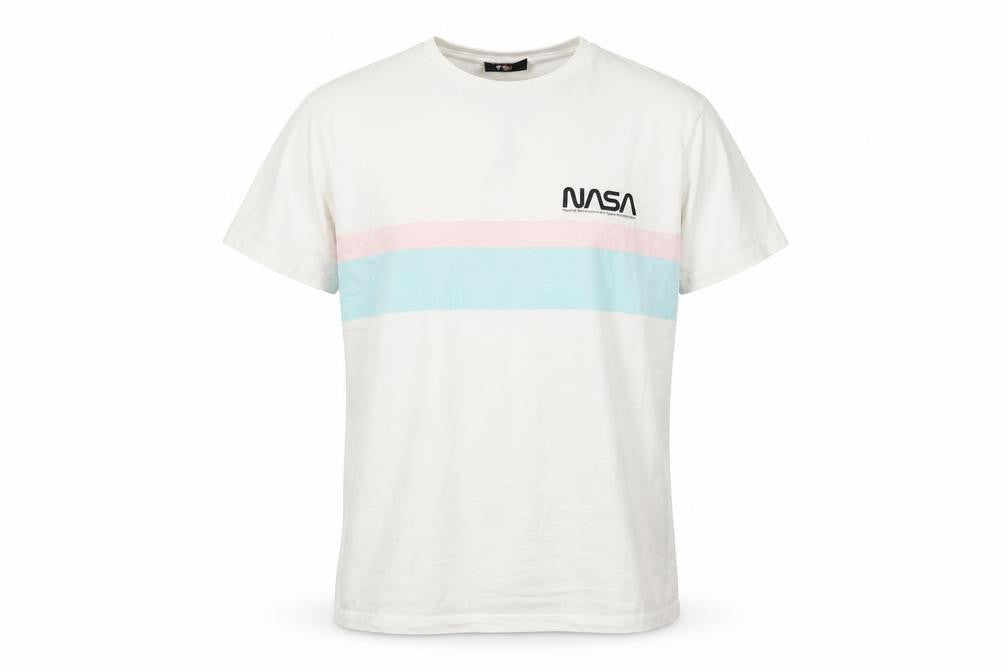 Mens UK Size L NASA White  T-Shirt