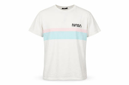 Mens UK Size L NASA White  T-Shirt