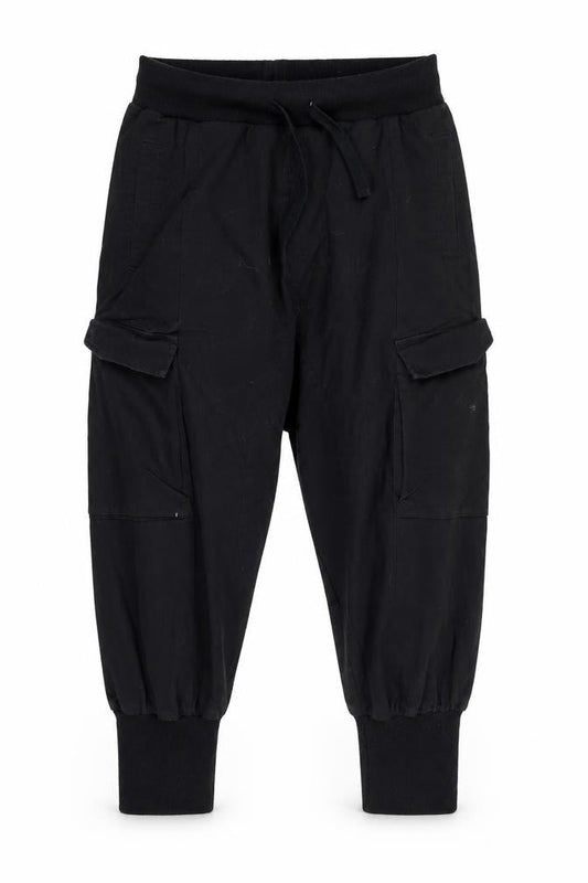 Mens UK Size S ASOS Regular Fit Cargo Black Trousers
