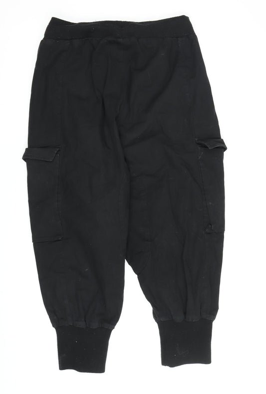 ASOS Men's Black Cargo Trousers, Size S
