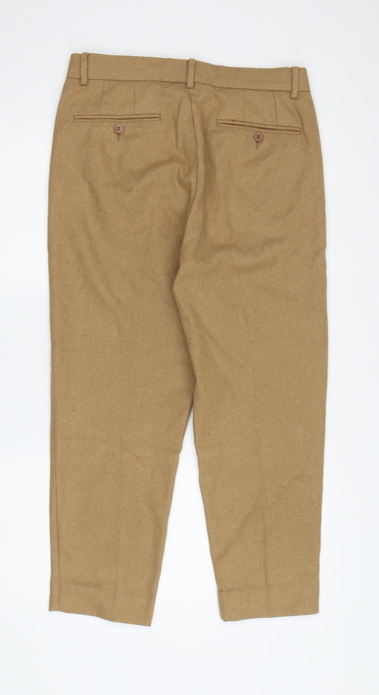 Unisex Adultss UK Size 30 in ASOS Regular Fit Chino Brown Trousers
