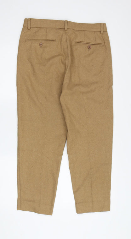 Unisex Adultss UK Size 30 in ASOS Regular Fit Chino Brown Trousers