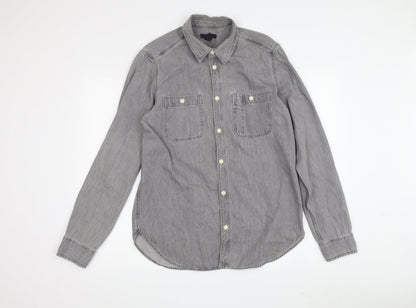 Gap Men's Grey S Button-Up Casual Shirt