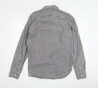Gap Men's Grey S Button-Up Casual Shirt