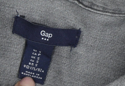 Gap Men's Grey S Button-Up Casual Shirt