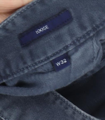 Gant Men's Blue Cargo Shorts, Size 32, Casual Comfort