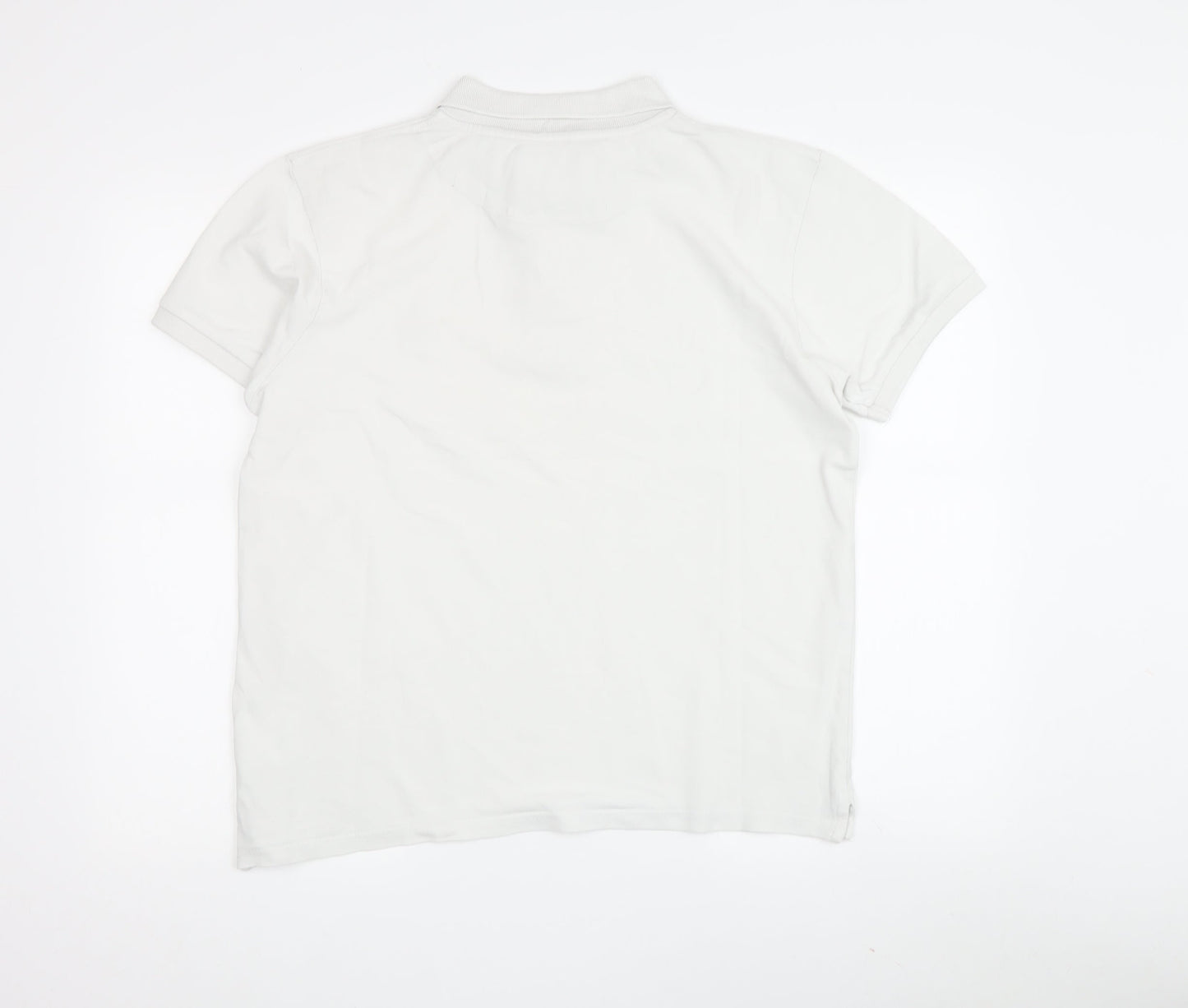 Lyle & Scott Men's White Polo Shirt, Medium, Cotton Casual